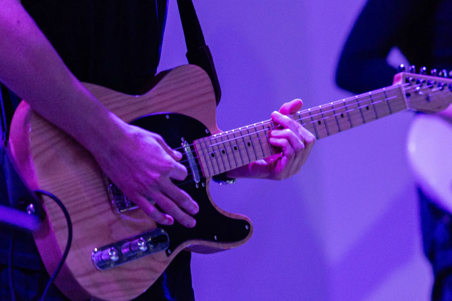 Blues guitarist in concert Blues guitarist in concert