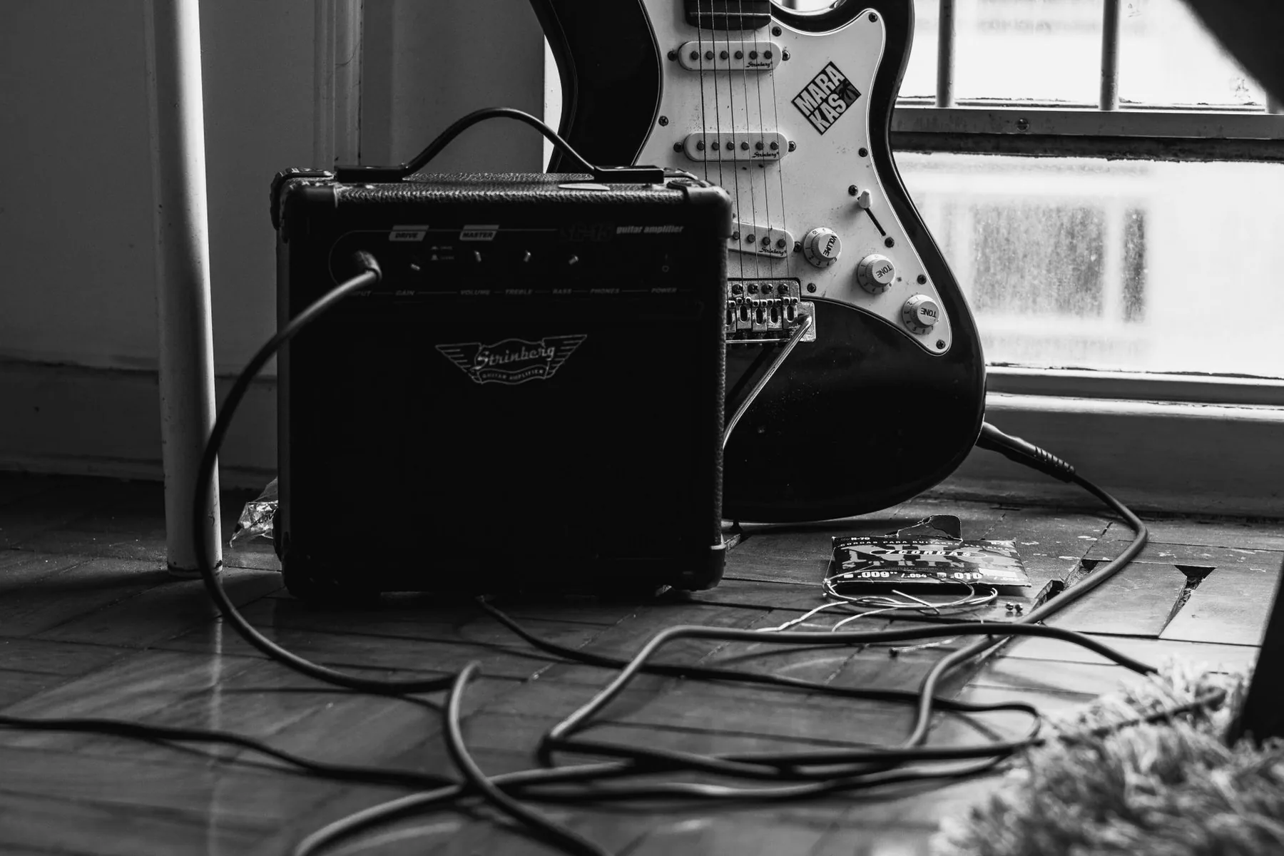 Electric guitar and blues amplifier Electric guitar and blues amplifier