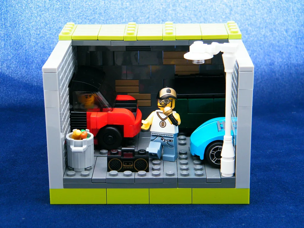 Rappeur hip-hop en scène Lego Rappeur hip-hop en scène Lego