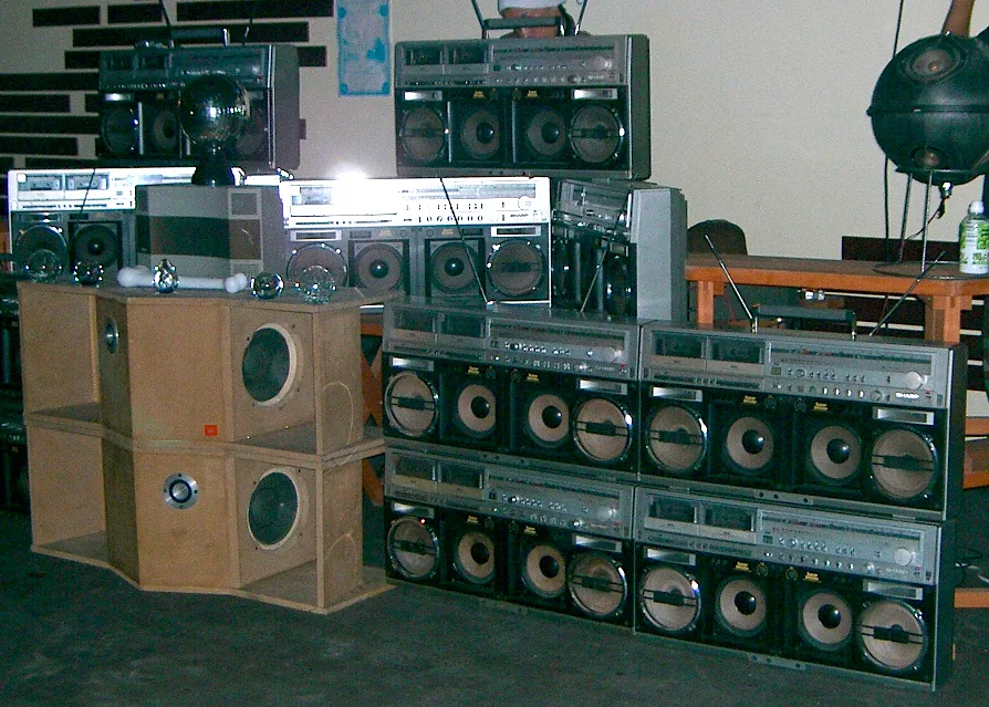 Collection historique de boomboxes hip-hop Collection historique de boomboxes hip-hop